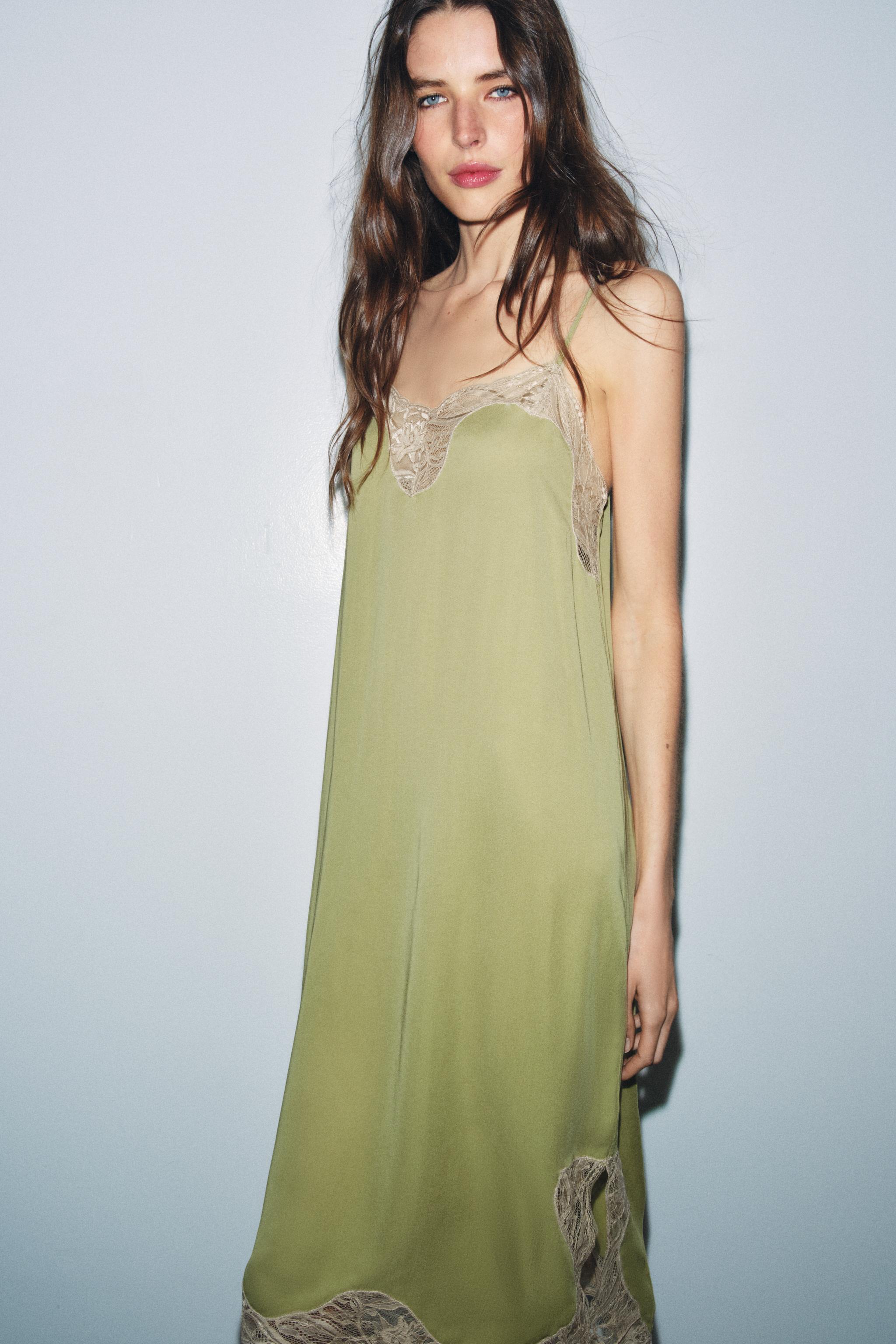 ZW COLLECTION SATIN LACE DRESS